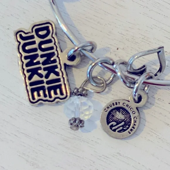 #Dunkie Junkie Coffee Lover 🤎 Bangle Bracelet~ NWT - Picture 3 of 5